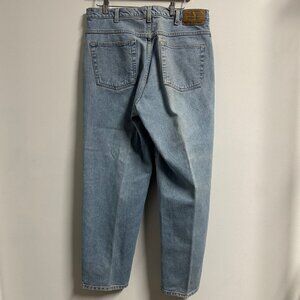 Vintage Eddie Bauer Light Blue Denim Washed Jeans Men's 36x30